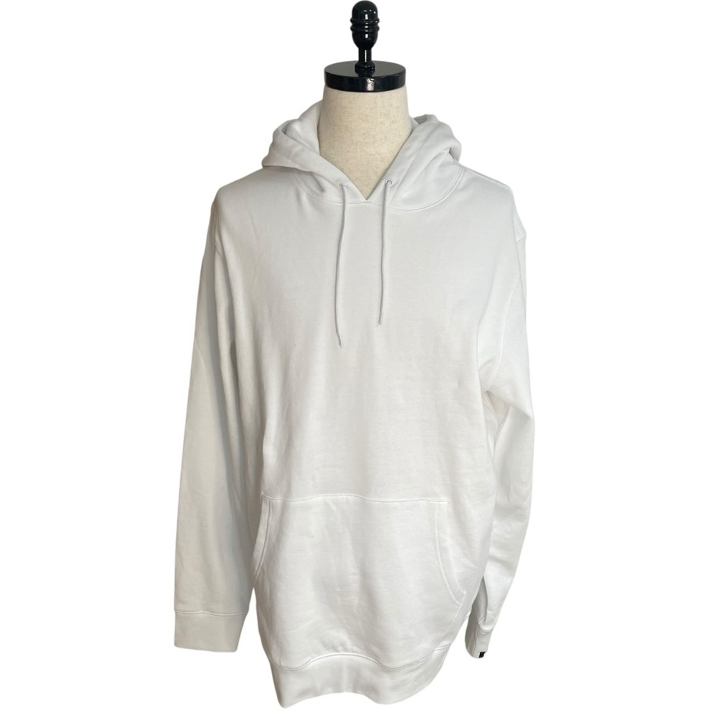 XLARGE Oversized Drop Shoulder Hoodie Sweatshirt White